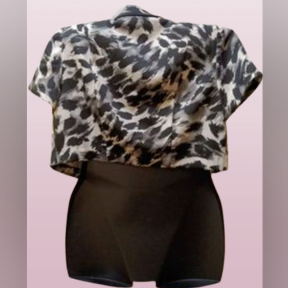 Studio I size 14W open crop blazer - Picture 2 of 12